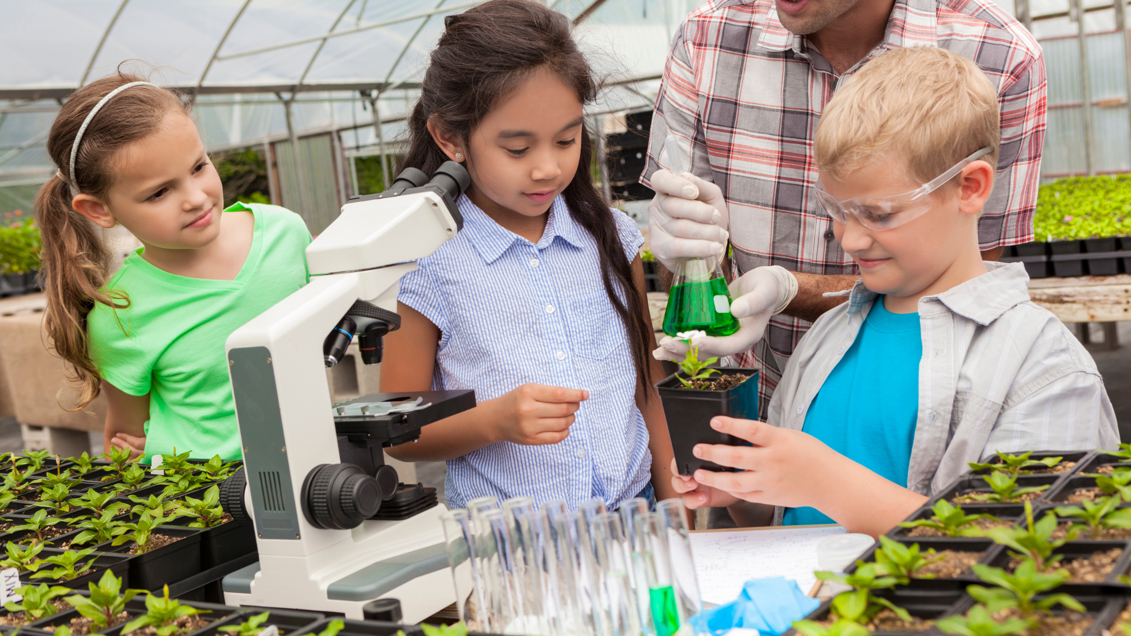 Homeschool coop science experiement. 
