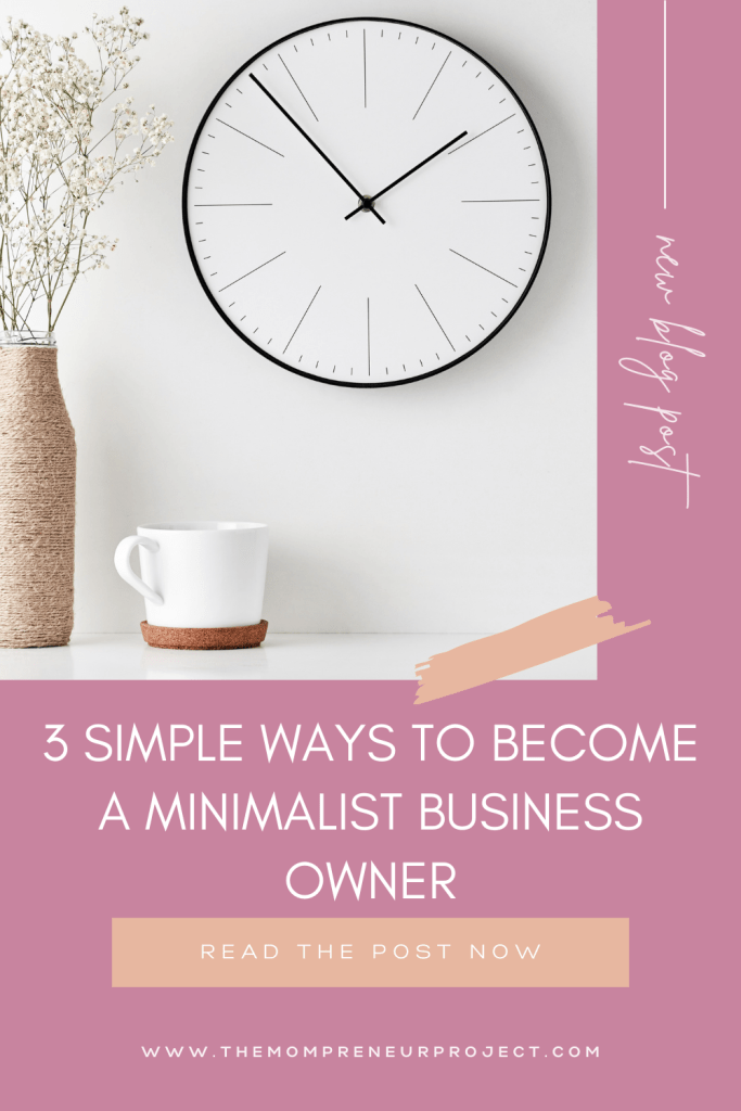 minimalist business owner